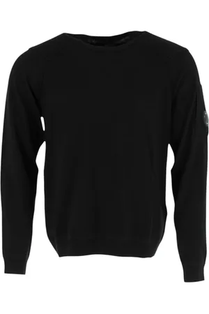 C.P. Company Strik, Herre, Sort, 2XL, Sort Strikvarer Crew Neck Sweaters