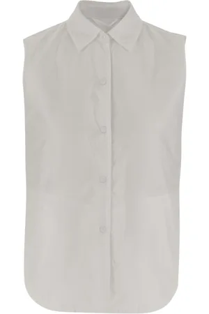 Aspesi Jakke, Dame, Hvid, XS, Dot Neck Shirt Gilet