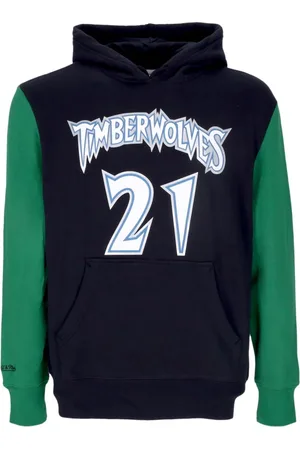 Mitchell & Ness Sweathshirts & Hoodies, Herre, Blå, XL, Bomuld, Kevin Garnett NBA Mode Hoodie