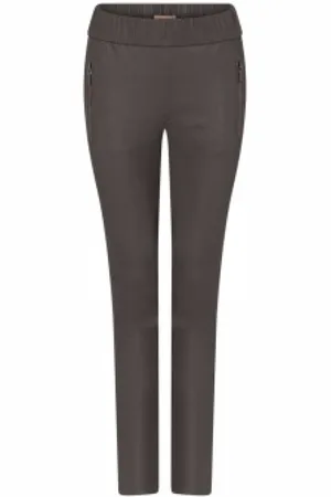 gustav Bukser, Dame, Brun, XS, Læder, Stretch Læder Skinny Bukser