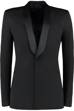 Givenchy Jakke, Herre, Sort, L, Satin, Silkeblusejakke med satinrevers