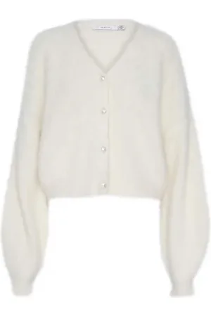 Gestuz Strik, Dame, Hvid, S, Blød Alpaca Blend Cardigan