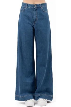 Max Mara Jeans, Dame, Blå, 2XS, Denim, Afslappede Denim Jeans til ture