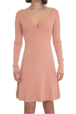 Guess Kjole, Dame, Lyserød, XL, Fantastisk Mini-Kjole med V-udringning