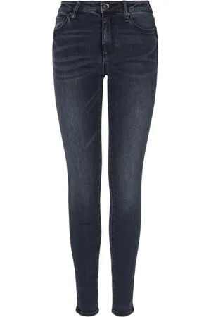 Armani Exchange Jeans, Dame, Blå, W29, Denim, Blå Skinny Fit Jeans