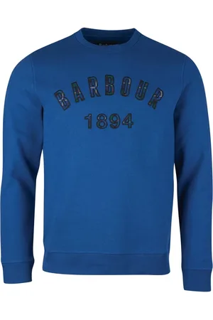 Barbour Sweathshirts & Hoodies, Herre, Blå, L, Bomuld, Affiliate Crew