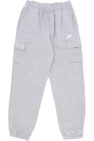 Nike Bukser, Dame, Grå, L, Bomuld, Club Fleece Bukser med Cargo Lommer