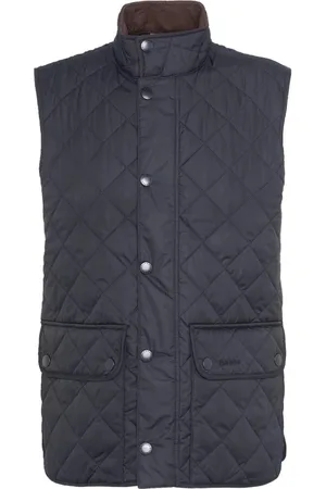 Barbour Jakke, Herre, Blå, XL, Tyl, Quilted Gilet Lowerdale Style
