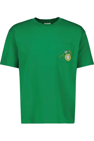 Drôle de Monsieur Top, Herre, Grøn, M, Rund Hals Kortærmet T-shirt