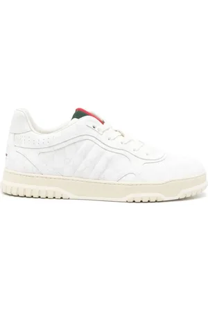 Gucci Sko, Herre, Hvid, 39 EU, Bomuld, Re-Web Sneakers