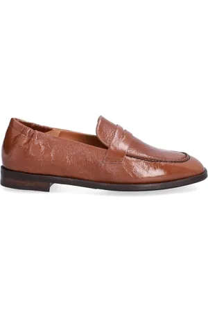 Billi Bi Sko, Dame, Brun, 37 EU, Læder, Håndlavede sorte loafers med udskæring