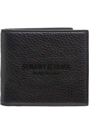 Armani Exchange Tilbehør, Herre, Sort, ONE SIZE, Uld, Plain Logo Wallet