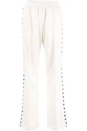 Golden Goose Bukser, Dame, Hvid, L, Bomuld, Wide Bukser