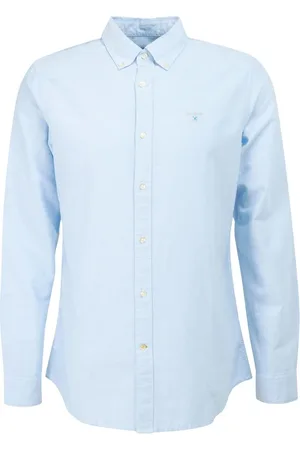 Barbour Skjorte, Herre, Blå, M, Bomuld, Oxford Skjorte