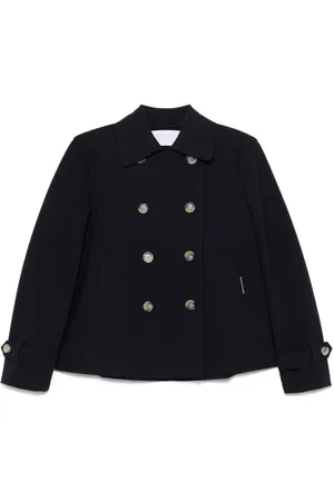 Harris Wharf London Jakke, Dame, Blå, L, Spread-Collar Jakke