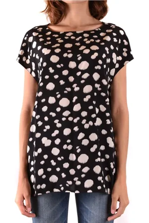Aspesi Bluser & Skjorter, Dame, Sort, M, Oversized Polka Dot Bluse