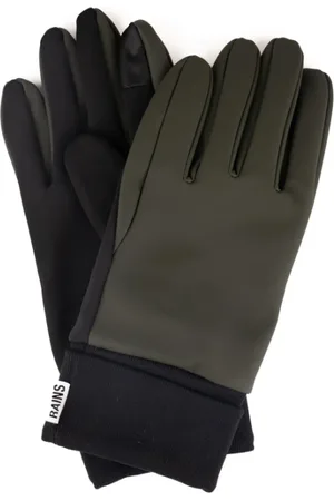Rains Tilbehør, Herre, Grøn, M, Polyester, Technical Touch Handsker