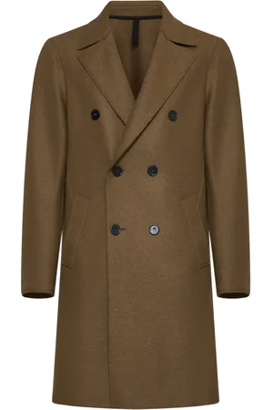 Harris Wharf London Frakke, Herre, Brun, 2XL, Tyl, Double-Breasted Coat
