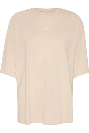 Gestuz Top, Dame, , M, Bomuld, Ancient Scroll Broderet Tee Top