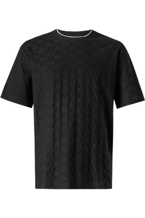 Armani Exchange Top, Herre, Sort, M, Bomuld, ASV Regular Fit T-shirt med kontrastfarvet rund hals