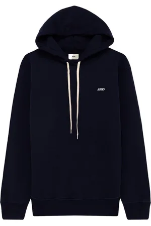 Autry Sweathshirts & Hoodies, Herre, Blå, XL, Bomuld, Bomulds Hættetrøje Sweatshirt