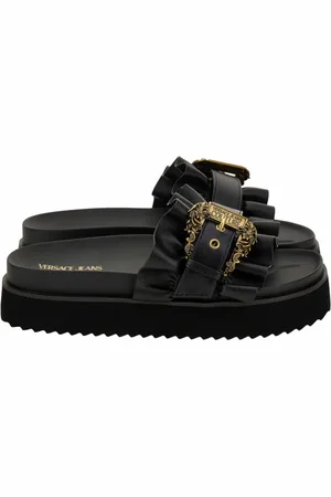 VERSACE Sko, Dame, Sort, 37 EU, Sandaler