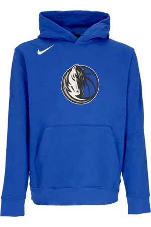 Nike Sweathshirts & Hoodies, Herre, Blå, XL, Bomuld, Dallas Mavericks Basketball Team Celebration Hoodie