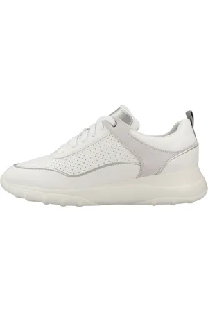 Geox Sko, Dame, Hvid, 39 EU, Læder, D Alleniee Sneakers