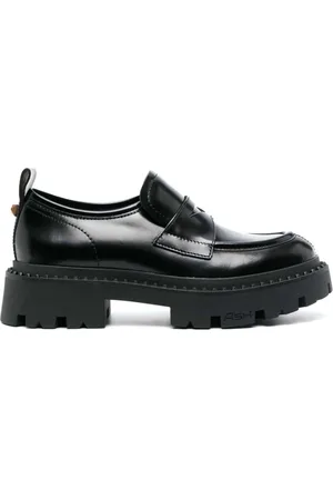 Ash Sko, Dame, Sort, 36 EU, Læder, Genial Stud Combo Loafers