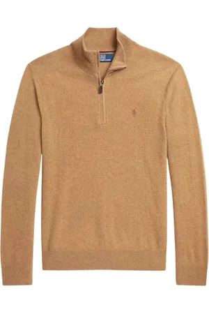 Ralph Lauren Strik, Herre, , XL, Uld, Uld Sweater med Lynlås