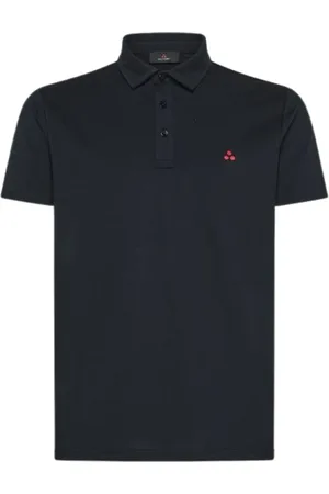 Peuterey Top, Herre, Sort, S, Uld, Mørkeblå Herre Polo Skjorte