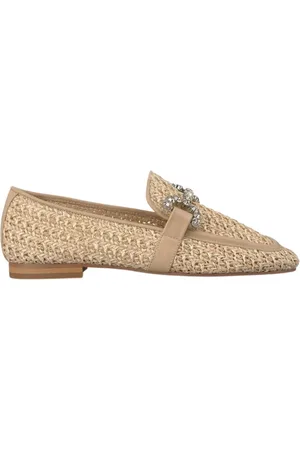 Alma en Pena Sko, Dame, , 38 EU, Læder, Raffia mocasin
