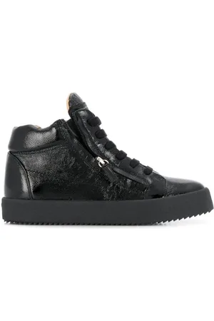Giuseppe Zanotti Sko, Dame, Sort, 36 EU, Læder, Sort Læder Casual Sneakers