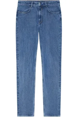Givenchy Jeans, Herre, Blå, W30, Denim, Slim Fit Marmorerede Denim Jeans
