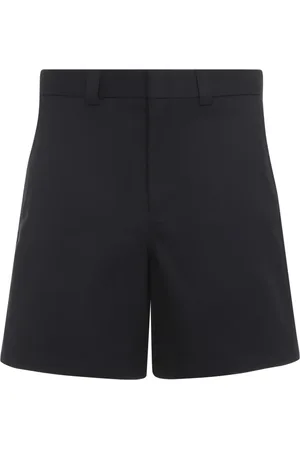 Gucci Shorts, Herre, Sort, M, Bomuld, Double Cotton Twill Shorts med Web
