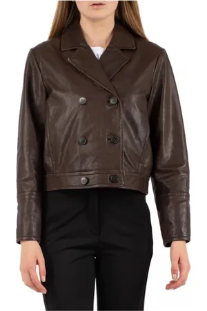 Max Mara Jakke, Dame, Brun, L, Jakke