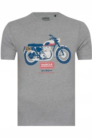 Barbour Top, Herre, Grå, M, Bomuld, Eksklusiv T-shirt