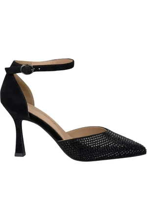 Alma en Pena Sko, Dame, Sort, 39 EU, Rhinestone tå sko