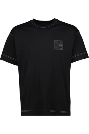Givenchy Top, Herre, Sort, L, Bomuld, Sort 4G Bomulds T-shirt