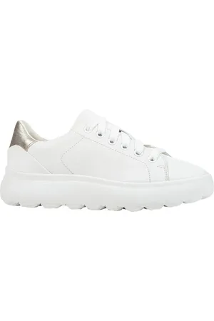 Geox Sko, Dame, Hvid, 36 EU, Uld, Low-Cut Sneakers