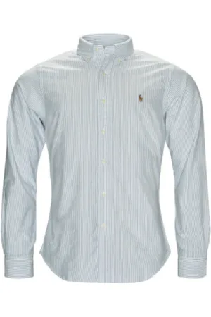 Ralph Lauren Skjorte, Herre, Blå, L, Bomuld, Oxford Skjorte