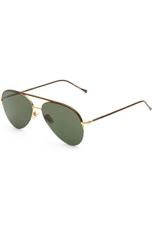 Belstaff Tilbehør, Herre, Brun, ONE SIZE, Håndlavede Titanium Solbriller