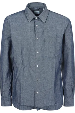 Aspesi Skjorte, Herre, Blå, 2XL, Denim, Denimskjorte med klassisk krave