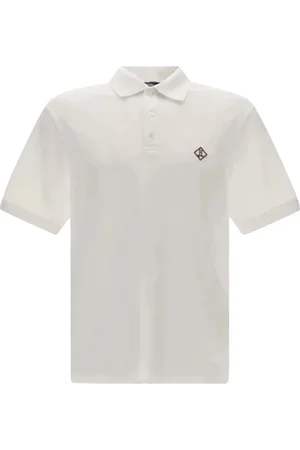 HERNO Top, Herre, Hvid, XL, Bomuld, Bomuldspolo med broderet logo