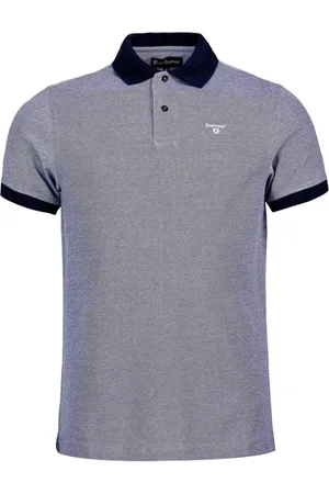 Barbour Top, Herre, Blå, S, Bomuld, Blå Bomuldspolo Mml0628