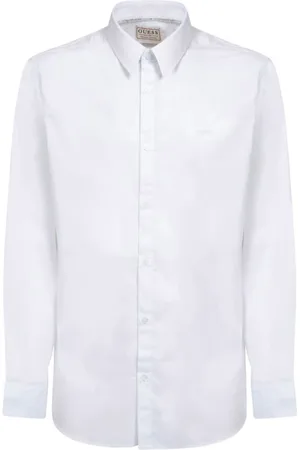 Guess Skjorte, Herre, Hvid, L, Bomuld, Sunset Skjorte
