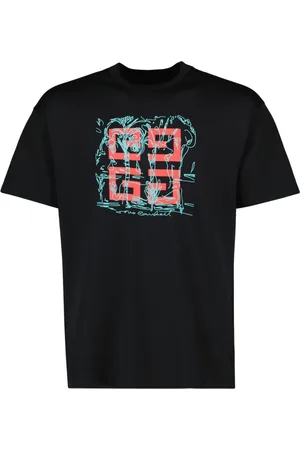 Givenchy Top, Herre, Sort, L, Bomuld, 4G Trykt T-shirt, Bomuld, Forår-Sommer 2025 Kollektion