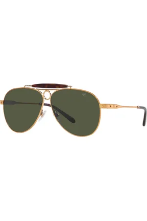 Ralph Lauren Tilbehør, Herre, Gul, 61 MM, Uld, Countryman Solbriller