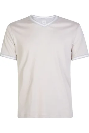 ELEVENTY Top, Herre, , M, Bomuld, V-hals Bomuld Jersey T-shirt