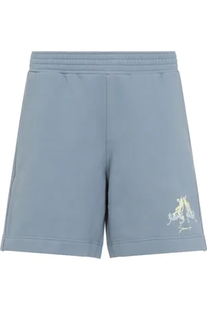 Givenchy Shorts, Herre, Blå, M, Bomuld, Gråblå Bomuldsshorts